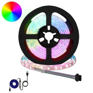 LED Strip 12 pcs Black and Transparent 1300 mm