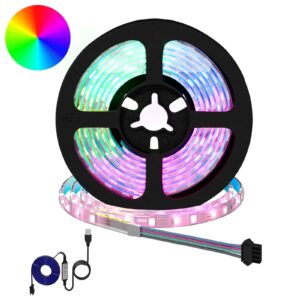 LED Strip 12 pcs Black and Transparent 1700 mm