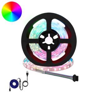 LED Strip 2 pcs Black and Transparent 1000 mm
