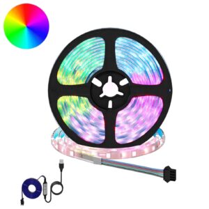 LED Strip 2 pcs Black and Transparent 4000 mm