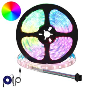 LED Strip 2 pcs Black and Transparent 5100 mm