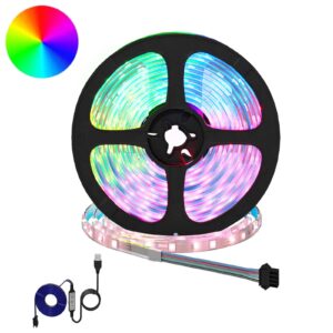 LED Strip 12 pcs Black and Transparent 5100 mm