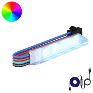 LED Strip 12 pcs Black and White 1745 mm Copper and Plastic