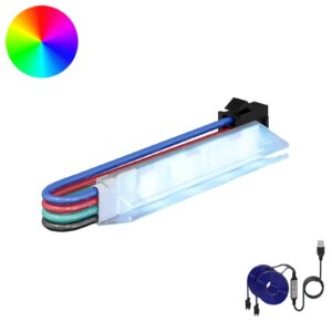 LED Strip 2 pcs Black and Multicolour 1745 mm