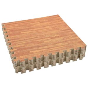 Pool Ground Mat 12 pcs Wood 4.32 ㎡ EVA Foam