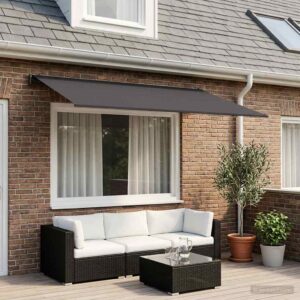 Awning Replacement Fabric Anthracite 450 x 300 cm Polyester