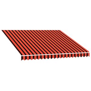 Awning Replacement Fabric Orange and Brown 300 x 250 cm
